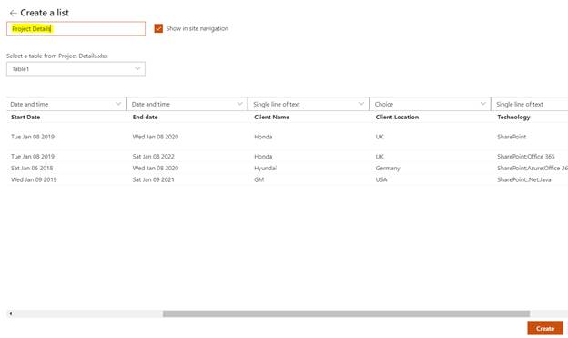 how-to-create-list-from-excel-in-sharepoint-online-modern-site